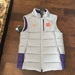 Nike Gray Sideline Vest Clemson M-Small